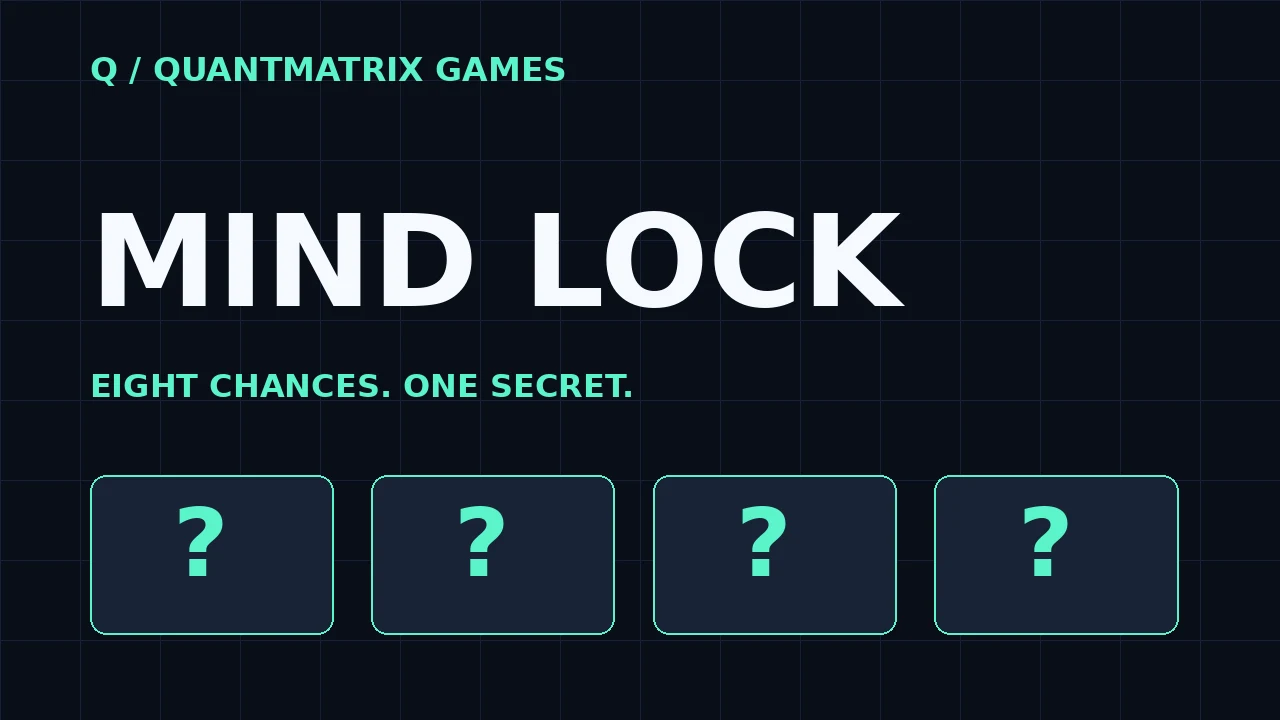 Original MIND LOCK launch artwork