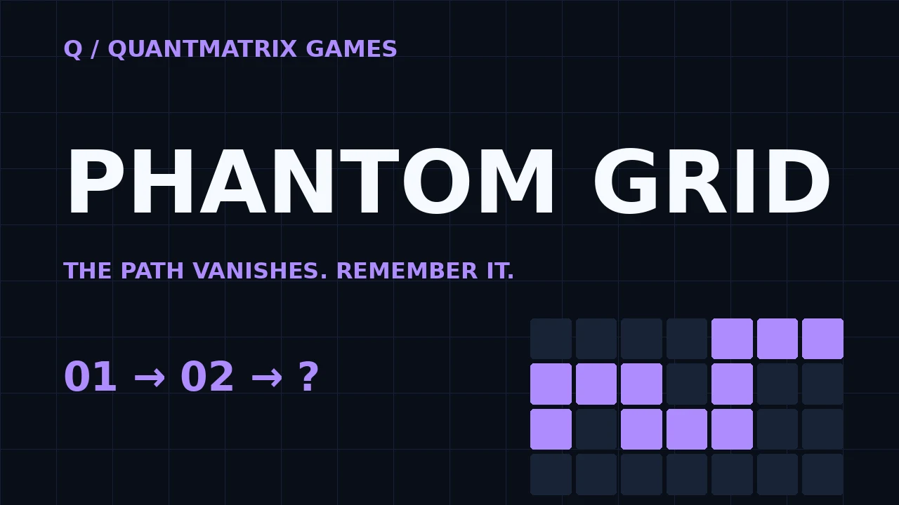 Original PHANTOM GRID launch artwork